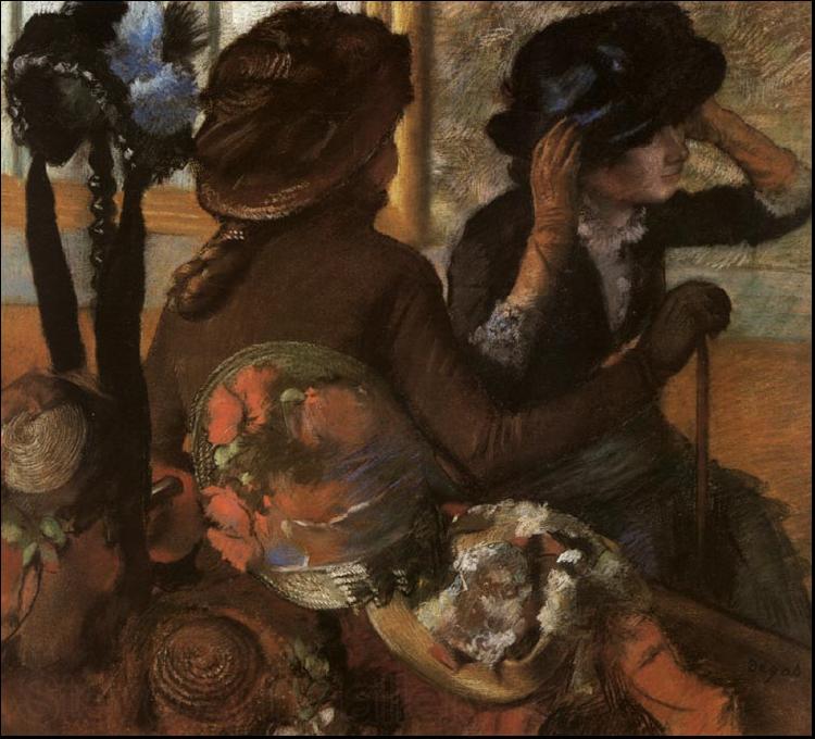 Edgar Degas At the Milliner's Norge oil painting art